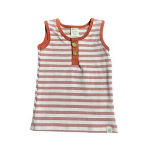 NWT Lulu + Roo Poppy Stripe Button Tank 12-18 months